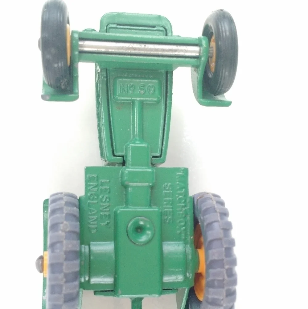 JOHN DEERE Farm Tractor Set Trailer Metal Die Cast Lesney Matchbox Toy 50 51
